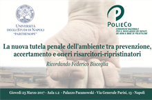 Ricordando il Magistrato Bisceglia. Consorzio PolieCo e Università Parthenope promuovono una giornata sui reati ambientali